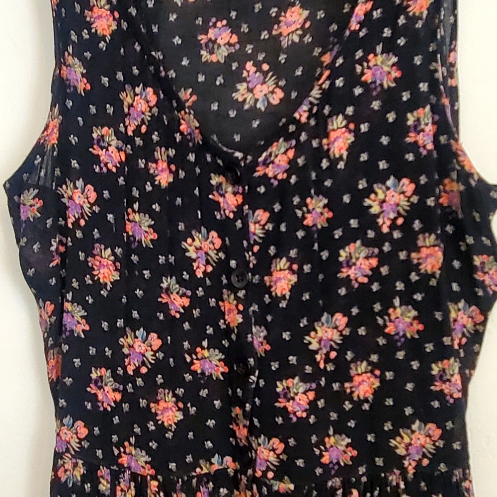 American Angel Sleeveless Long dress. Ladies Medium size. Pinks and Blacks color